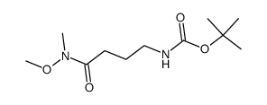 tert-butyl 4-(methoxy(methyl)amino)-4-oxobutylcarbamate picture