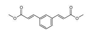 (E)-3-[3-((E)-2-methoxycarbonyl-vinyl)-phenyl]-acrylic acid methyl ester Structure
