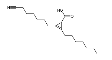 1-Cyano-7,8-carboxymethano-7-hexadecen Structure