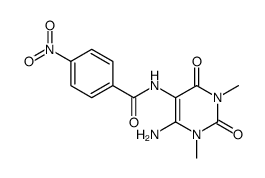 Benzamide,N-(6-amino-1,2,3,4-tetrahydro-1,3-dimethyl-2,4-dioxo-5-pyrimidinyl)-4-nitro- Structure
