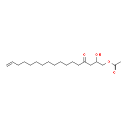 1-Acetoxy-2-hydroxy-16-heptadecen-4-one结构式