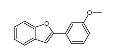 2-(3'-methoxyphenyl)benzofuran结构式