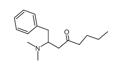 2-Dimethylamino-1-phenyl-4-octanone Structure