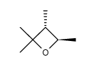 cis-2,2,3,4-tetramethyloxetane Structure