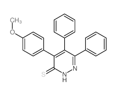 3(2H)-Pyridazinethione,4-(4-methoxyphenyl)-5,6-diphenyl- structure