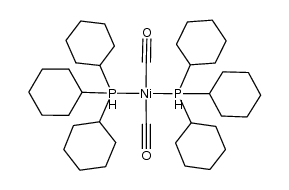 (CO)2Ni(P(C6H11-cyclo)3)2 Structure