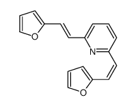 2,6-bis[2-(furan-2-yl)ethenyl]pyridine结构式