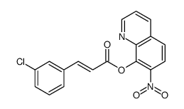 7-Nitro-8-quinolinol 3-(3-chlorophenyl)propenoate Structure