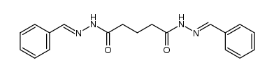 Glutaric acid di-2-benzalhydrazide结构式