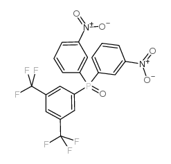 3,5-双(三氟甲基)苯基-二(3-硝基苯基)氧化磷结构式