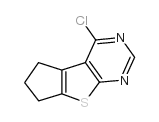 4-氯-6,7-二氢-5H-环戊并[4,5]噻吩并[2,3-D]嘧啶结构式
