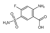 2-AMINO-5-(AMINOSULFONYL)-4-FLUOROBENZOIC ACID structure