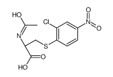 (2R)-2-acetamido-3-(2-chloro-4-nitrophenyl)sulfanylpropanoic acid Structure