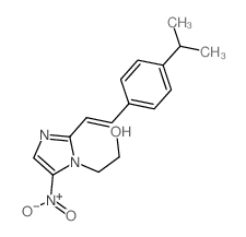 1H-Imidazole-1-ethanol,2-[2-[4-(1-methylethyl)phenyl]ethenyl]-5-nitro-结构式