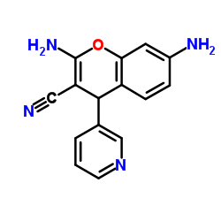 2,7-DIAMINO-4-PYRIDIN-3-YL-4H-CHROMENE-3-CARBONITRILE结构式