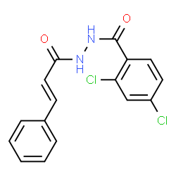 2,4-dichloro-N'-cinnamoylbenzohydrazide结构式