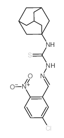 3-(1-adamantyl)-1-[(5-chloro-2-nitro-phenyl)methylideneamino]thiourea结构式