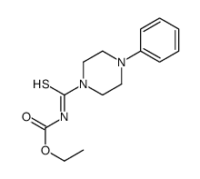 ethyl N-(4-phenylpiperazine-1-carbothioyl)carbamate结构式