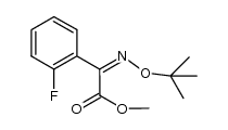 Methyl 2-fluorophenylglyoxylate O-tert-butyloxime Structure