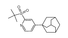 4-(1-adamantyl)-2-(tert-butylsulfonyl)pyridine Structure