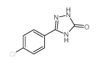 5-(4-chlorophenyl)-1,2-dihydro-1,2,4-triazol-3-one Structure