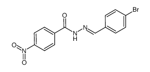 N'-(4-bromobenzylidene)-4-nitrobenzohydrazide Structure