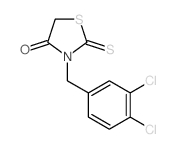 4-Thiazolidinone,3-[(3,4-dichlorophenyl)methyl]-2-thioxo- Structure