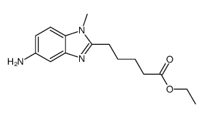 1H-Benzimidazole-2-pentanoic acid, 5-amino-1-methyl-, ethyl ester Structure