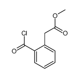 Benzeneacetic acid, 2-(chlorocarbonyl)-, methyl ester (9CI)结构式