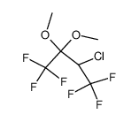 3-chloro-1,1,1,4,4,4-hexafluoro-butan-2-one-dimethylacetal Structure