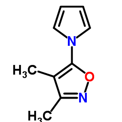 Isoxazole, 3,4-dimethyl-5-(1H-pyrrol-1-yl)- (9CI) Structure