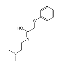 N-[2-(dimethylamino)ethyl]-2-phenylsulfanylacetamide结构式