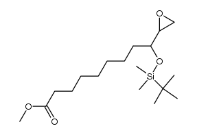methyl 9-[(tert-butyldimethylsilyl)oxy]-9-(oxiran-2-yl)nonanoate结构式