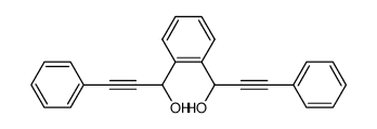1-[2-(1-hydroxy-3-phenylprop-2-ynyl)phenyl]-3-phenylprop-2-yn-1-ol结构式