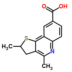 2,4-Dimethyl-2,3-dihydrothieno[3,2-c]quinoline-8-carboxylic acid结构式