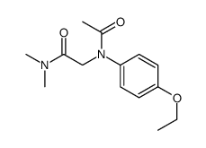 2-(N-(P-ETHOXYPHENYL)ACETAMIDO)-N,N-DIMETHYLACETAMIDE结构式