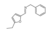 Benzenemethanamine, N-[(5-ethyl-2-furanyl)methylene]- (9CI) structure