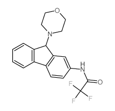 2,2,2-trifluoro-N-(9-morpholin-4-yl-9H-fluoren-2-yl)acetamide结构式