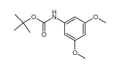 (3,5-dimethoxyphenyl)-carbamic acid tert-butyl ester结构式