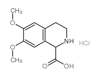 6,7-DIMETHOXY-1,2,3,4-TETRAHYDRO-ISOQUINOLINE-1-CARBOXYLIC ACID HCL结构式