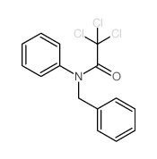 N-benzyl-2,2,2-trichloro-N-phenyl-acetamide structure