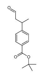 Benzoic acid, 4-(1-methyl-3-oxopropyl)-, 1,1-dimethylethyl ester (9CI) structure
