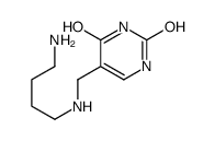 5-[(4-aminobutylamino)methyl]-1H-pyrimidine-2,4-dione结构式