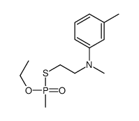 N-[2-[ethoxy(methyl)phosphoryl]sulfanylethyl]-N,3-dimethylaniline结构式