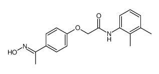 N-(2,3-Dimethyl-phenyl)-2-(4-{1-[(Z)-hydroxyimino]-ethyl}-phenoxy)-acetamide结构式