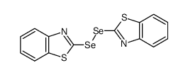di(1,3-benzothiazole-2-yl) diselenide Structure