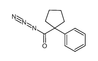 1-phenylcyclopentane-1-carbonyl azide结构式