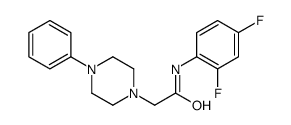 N-(2,4-difluorophenyl)-2-(4-phenylpiperazin-1-yl)acetamide Structure