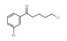 1-(3-bromophenyl)-5-chloropentan-1-one结构式