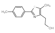 2-[5-甲基-2-(4-甲基苯基)-1,3-噻唑-4-基]乙醇结构式